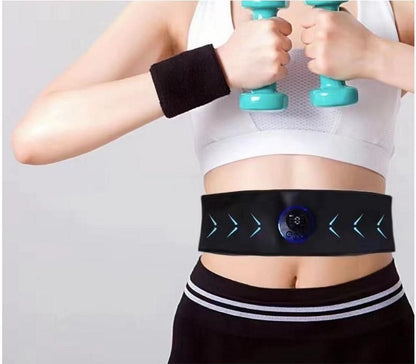 Abdominal Belt Muscle Stimulator EMS Abdominal Muscle Workout 6 Modes 18 Intensity Portable Belt